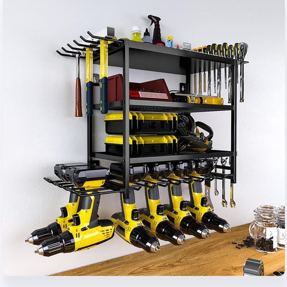Heavy Equipment For Construction - Power Tool Organizer 4 Layer Wall