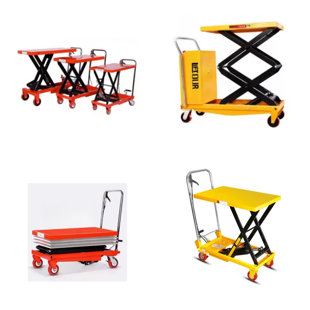 Heavy Equipment Handling - Manual Hydraulic Lifting Platform Truck for