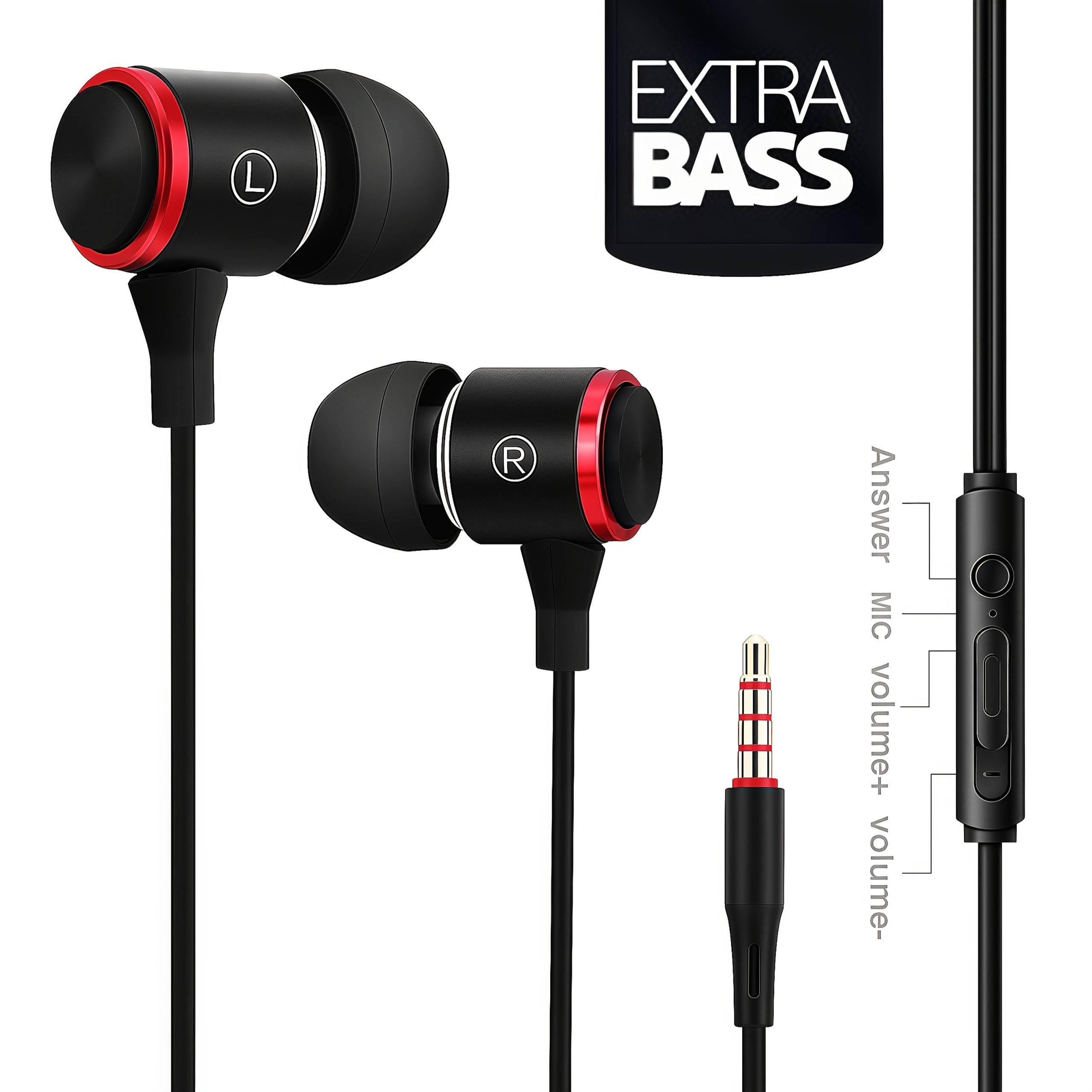 Heavy Equipment Unit - 1pc Heavy Bass Wired In-Ear HIFI