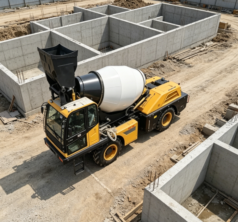 Heavy Equipment For Construction - 3.5m3 Heavy Duty Self Loading Concrete