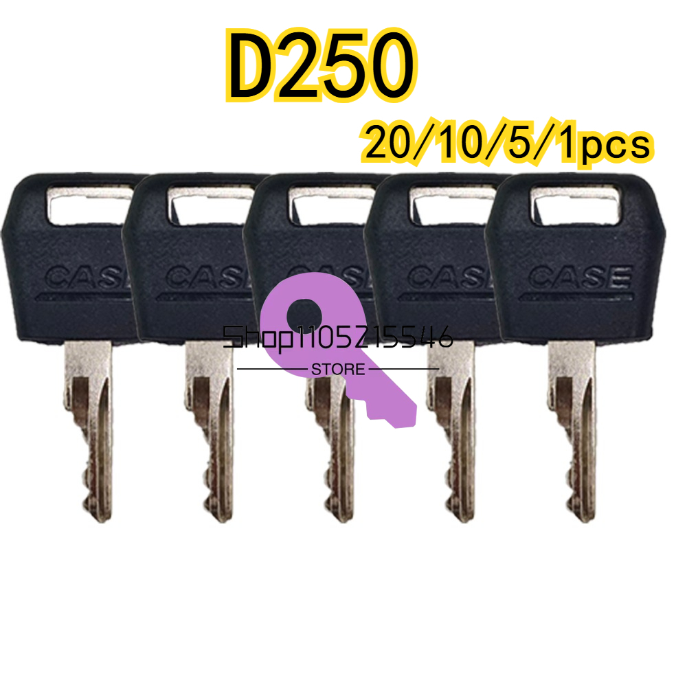 Heavy Equipment Key Set - 20/10/5/1pcs for Case Skid Loader Keys