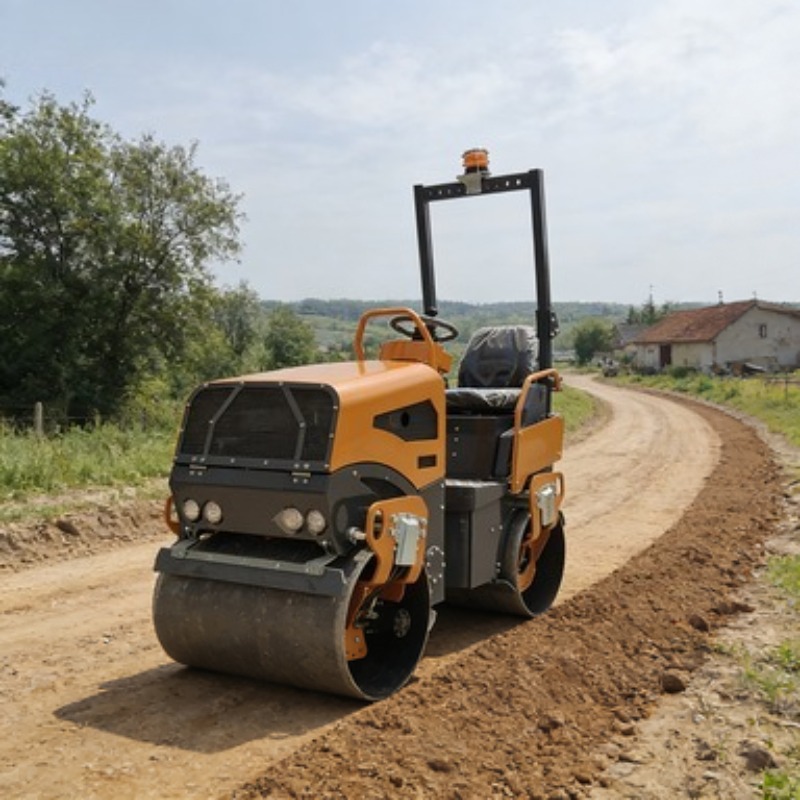 Heavy Equipment For Construction - Compactor Road Roller Vibratory Heavy Duty