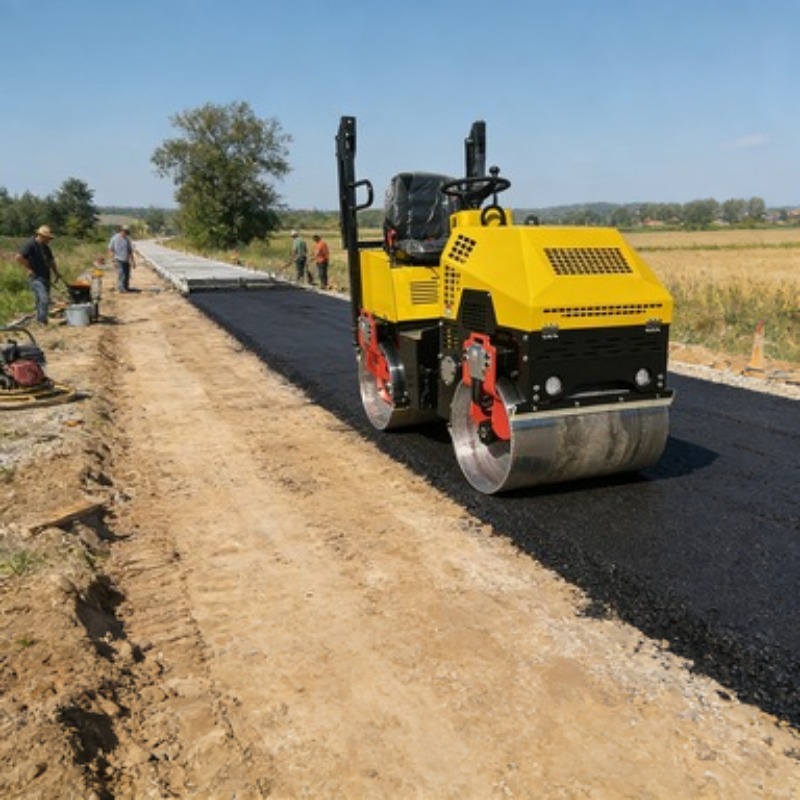 Heavy Equipment For Construction - Single Drum Road Roller Vibratory Compactor