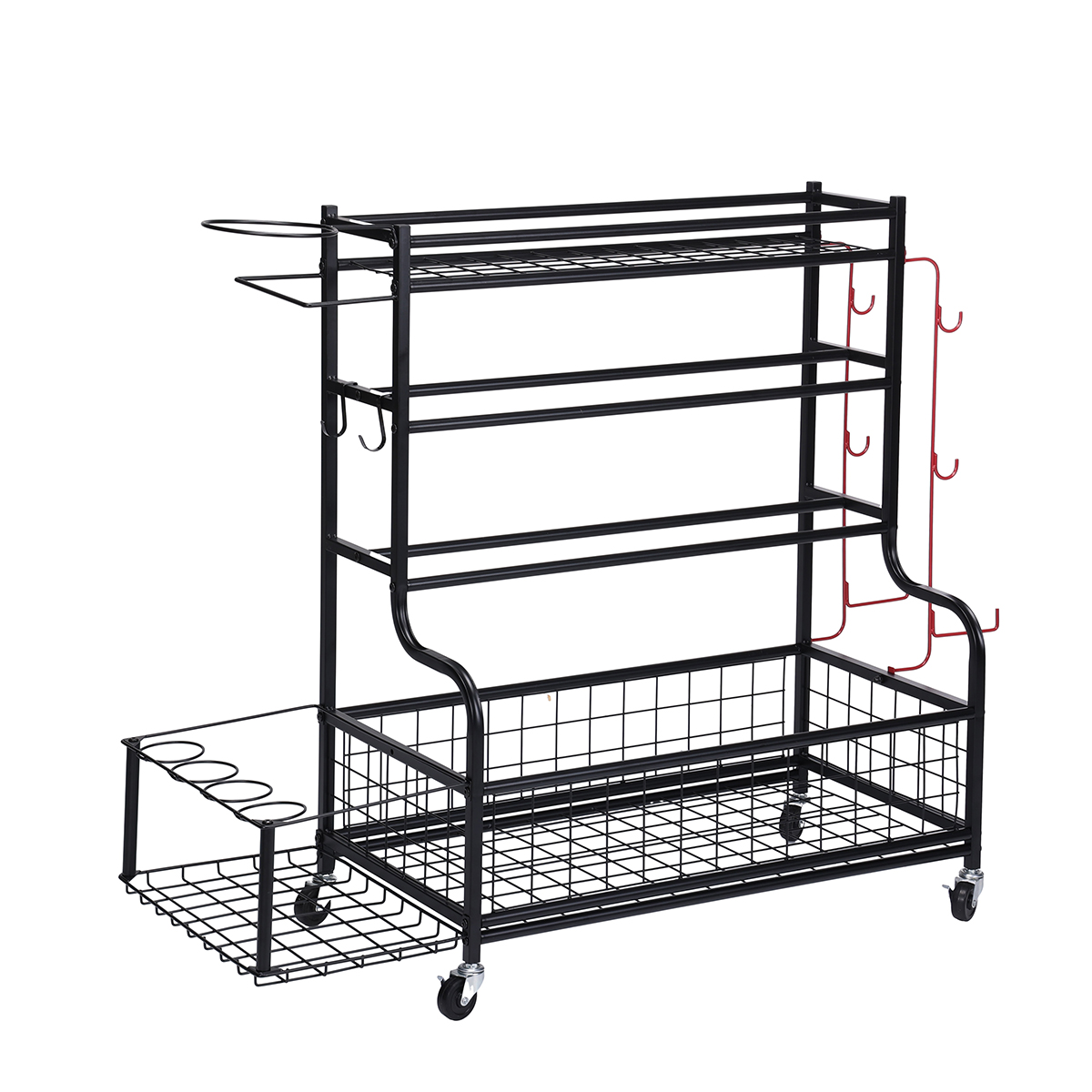 Heavy Equipment Kitchen - Blacksmith 4 Tier Storage Rack Carbon