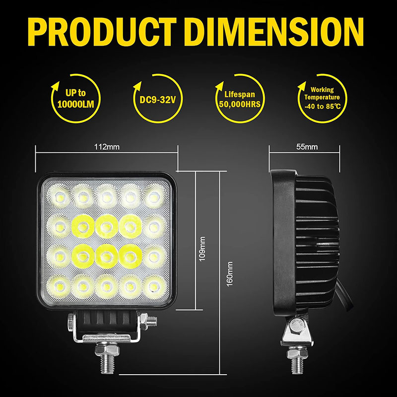 60W vehicle LED Work Light Spo - огляд і ціна Heavy Equipment Working