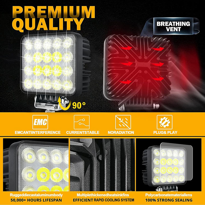 60W vehicle LED Work Light Spo - огляд і ціна Heavy Equipment Working