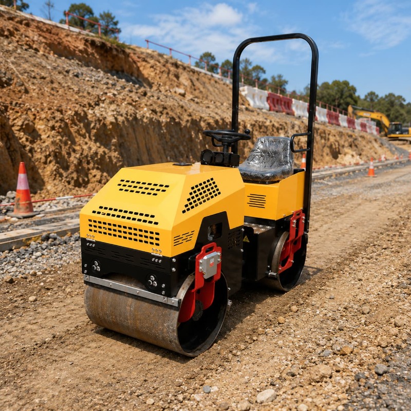 Double Drum Vibratory Road Rol - огляд і ціна Heavy Equipment For Construction