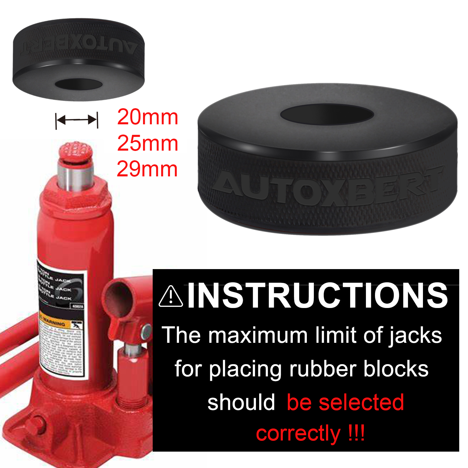 Rubber Bottle Jack Pad Support - огляд і ціна Heavy Equipment Spare Parts