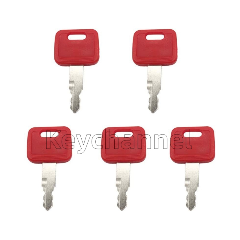 keychannel 10pcs/lot Red Heavy - огляд і ціна Heavy Equipment Key Set