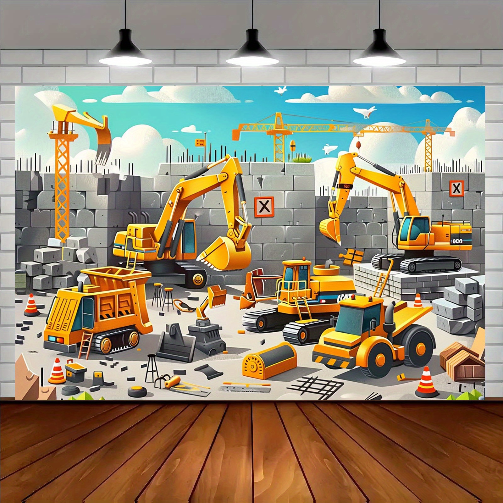 1pc Vivid construction site pa - огляд і ціна Heavy Equipment For Construction