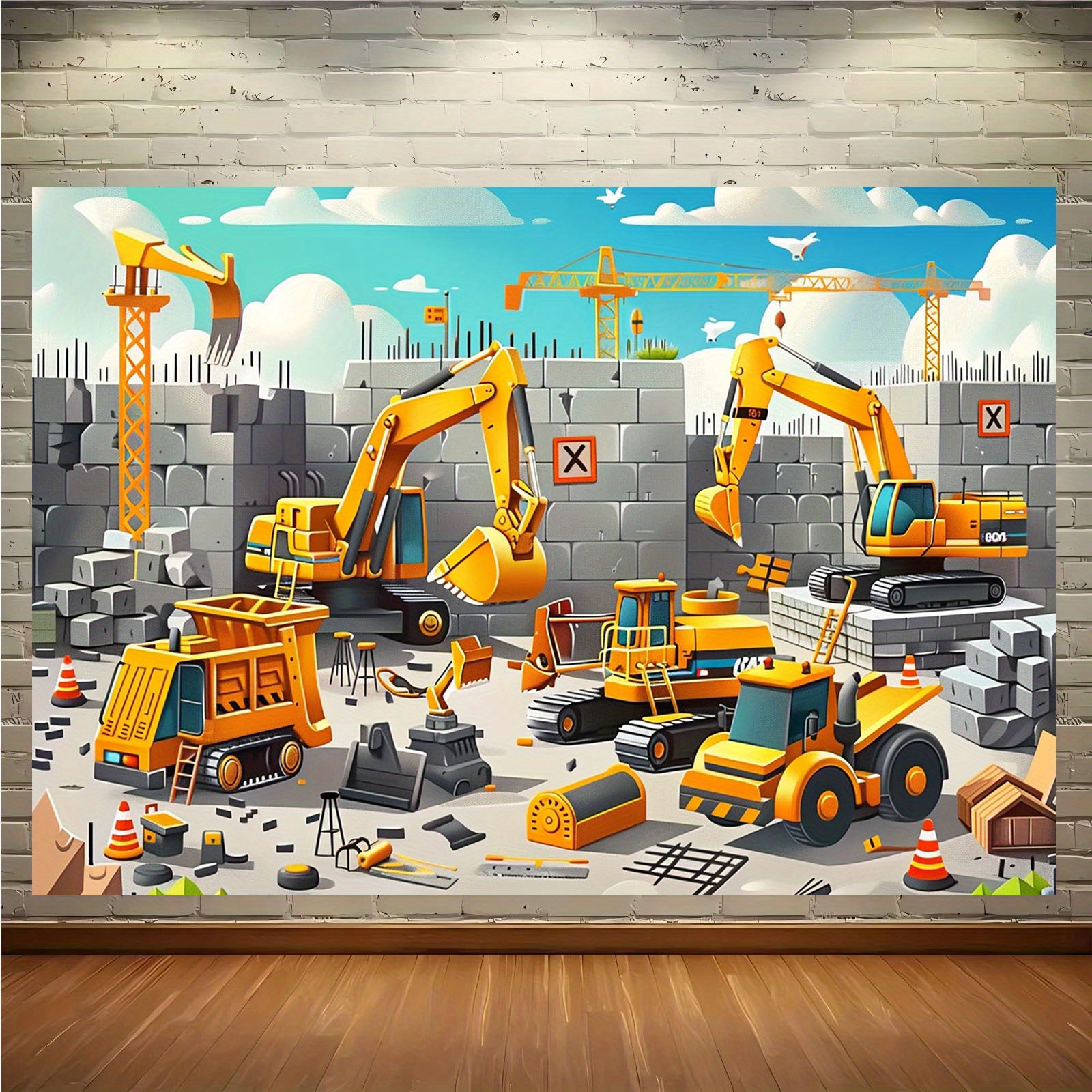1pc Vivid construction site pa - огляд і ціна Heavy Equipment For Construction