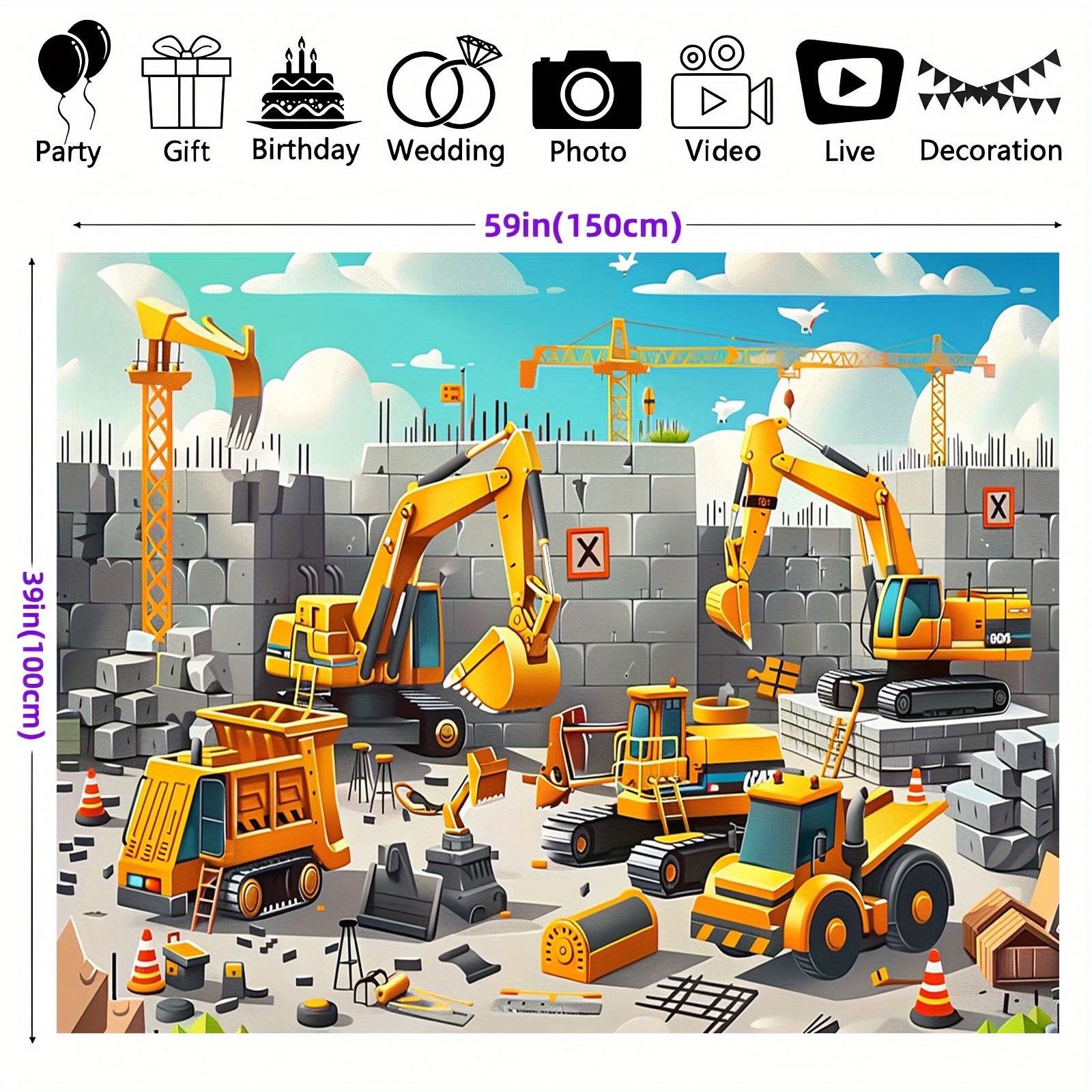 1pc Vivid construction site pa - огляд і ціна Heavy Equipment For Construction