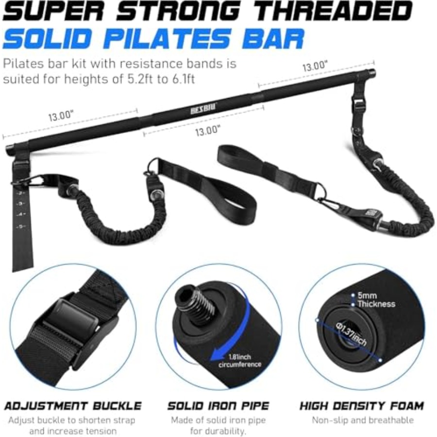 Pilates Bar Kit with Resistanc - огляд і ціна Heavy Equipment Working