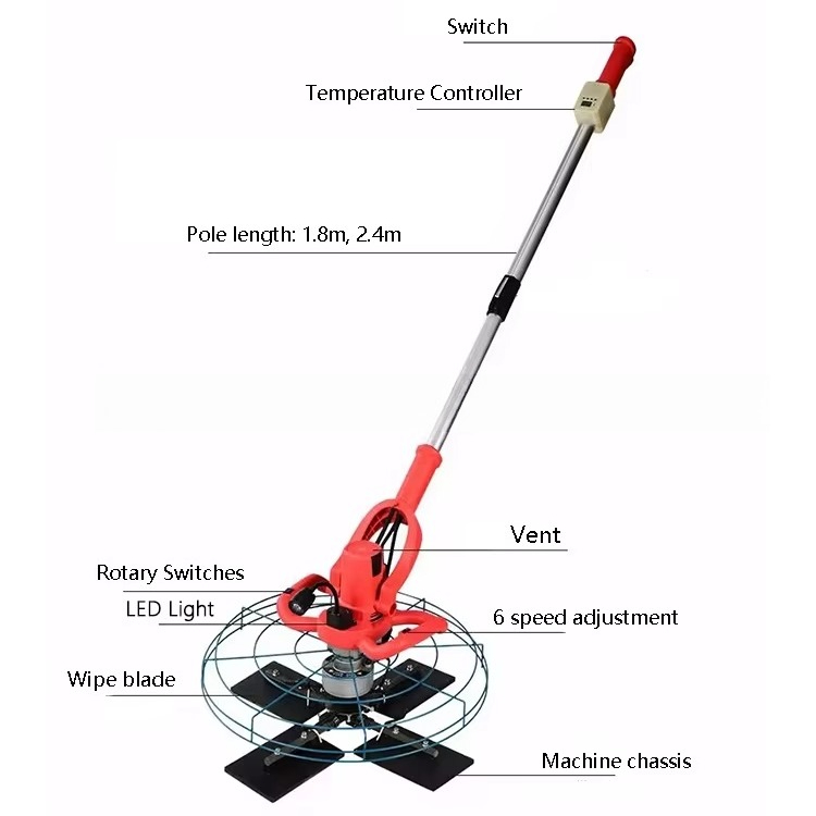 New Hand Held Portable Lithium - огляд і ціна Power Trowel Concrete